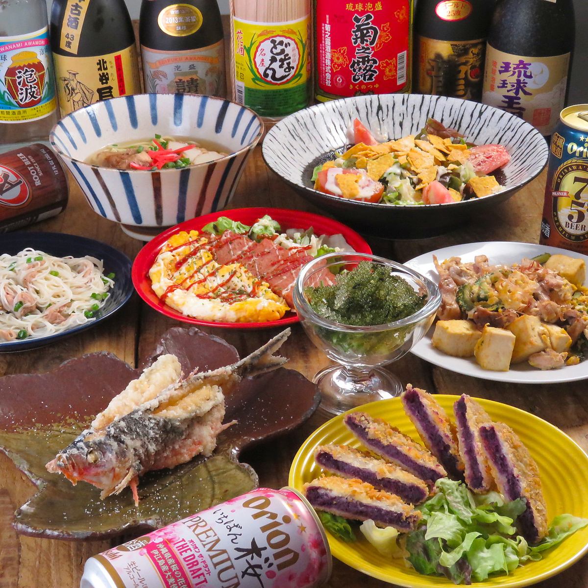沖縄を感じられるインテリア◆本場の料理を愉しめる