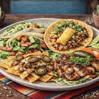 【ランチセット】人気メニューをつめ込んだワンプレート