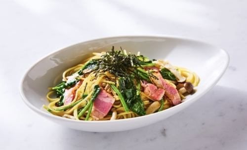 ほうれん草とベーコンのバター醤油