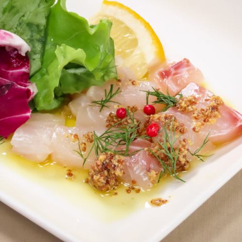 Fresh fish carpaccio