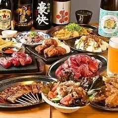 『美桜鶏の逸品に極み寿司付き!3H飲み放題付きコース』4000円⇒3000円