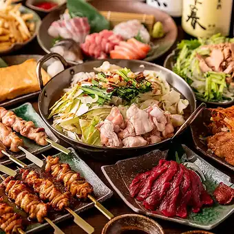 【選べるもつ鍋コース】生ビール付き!厳選和食にもつ鍋!!3H飲み放題付全10品5000円⇒4000円