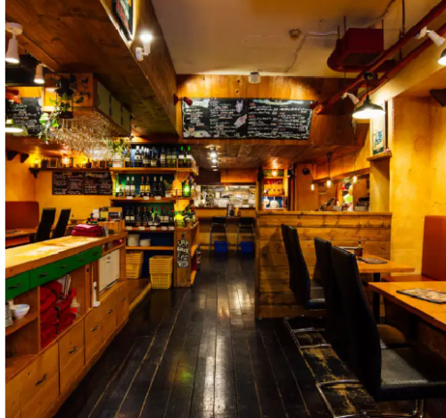 Course with all-you-can-drink