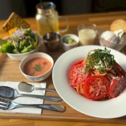 차가운 토마토 크림 파스타 세트