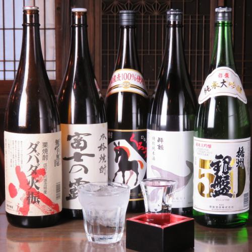 豊富な日本酒と焼酎