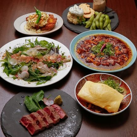 ◆120分飲み放題付き◆(90分ラストオーダー)【宴会に最適◎】名物料理など全6品 5000円(税込)