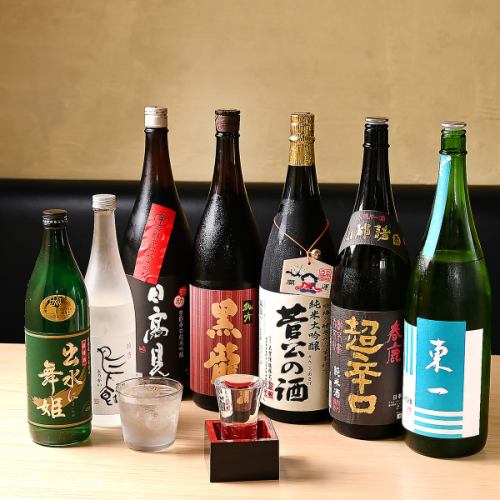 10種類以上☆全国各地の日本酒と焼酎を楽しめる♪600円(税込)～