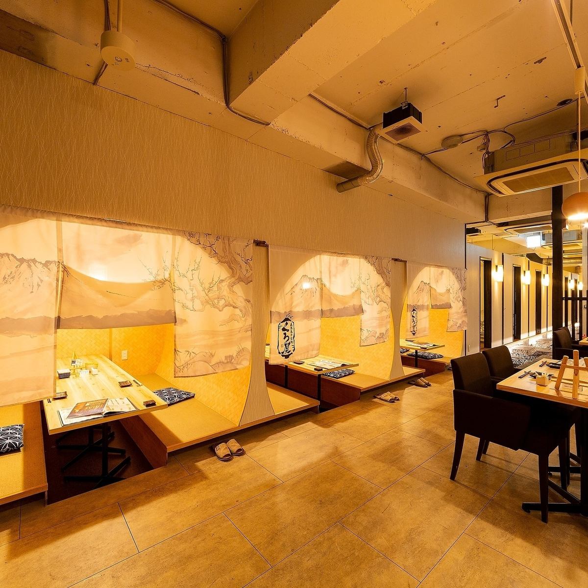 Enjoy Kagoshima's local cuisine and local sake in a completely private room... A hideout for adults