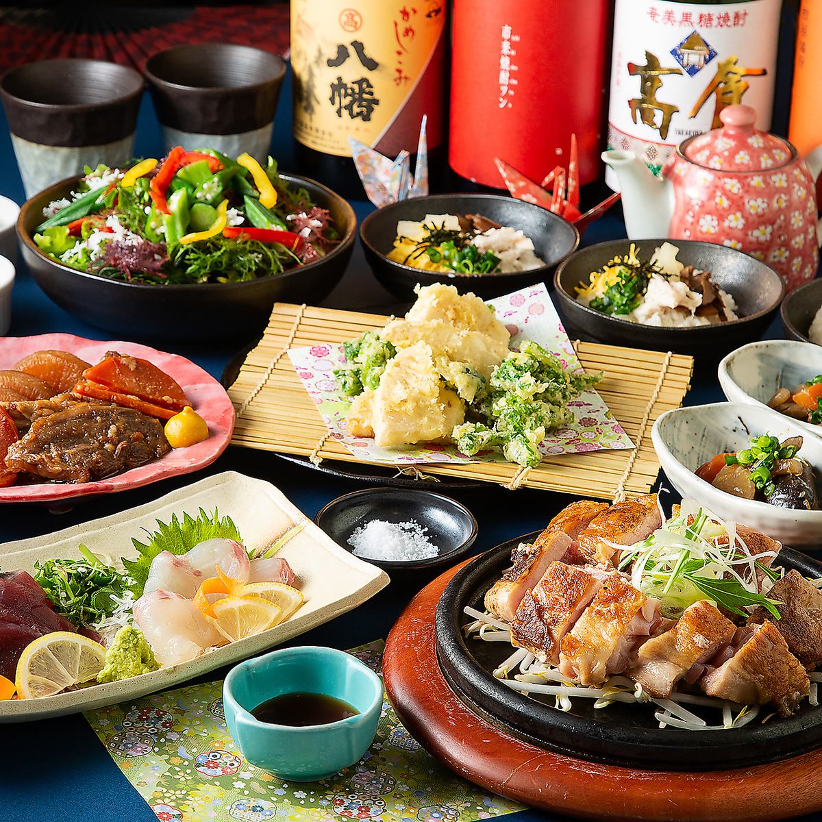 [Private room with sunken kotatsu seating] Many recommended courses for company banquets and dinner parties ♪