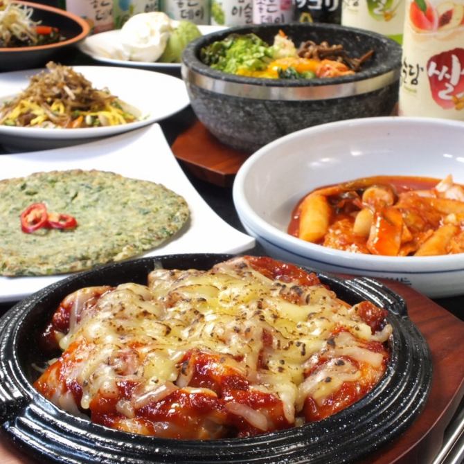 人気no 1 ぎわコース メインが選べる トッポッキ 韓国スイーツ等 全7品 2500円 料理のみ 韓国料理店 ぎわ