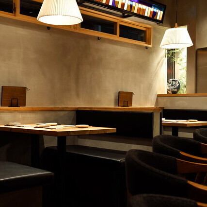 落ち着いた店内