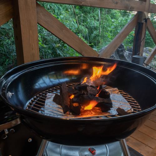 자연에서 BBQ를 즐길 수 있습니다.