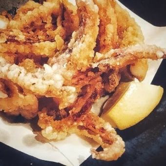 Deep-fried squid legs