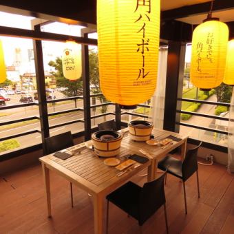 [3F] Terrace seating *Completely private terrace seating for the all-you-can-eat yakiniku course.There is only one table available, so please reserve early.