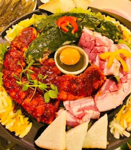 [All-you-can-drink for 150 minutes] Introduced on TV (Ranked 2nd in the first half of the year) Authentic Korean cuisine & cheese hand-rolled yakiniku course with a choice of 4 types of meat