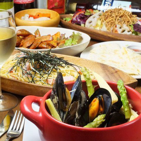 お得な飲み放題付きコースは2時間4500円（税込)～♪貸切も可能！
