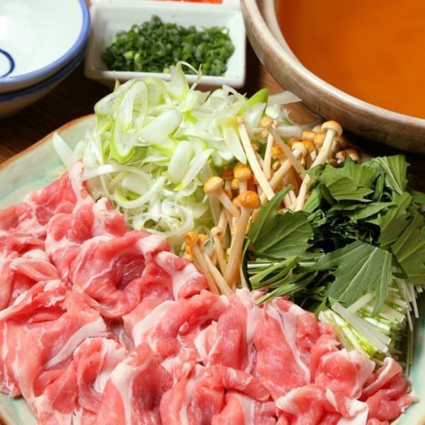 春の歓送迎会に九州満喫コースの選べるメインは六白黒豚しゃぶしゃぶがオススメです♪