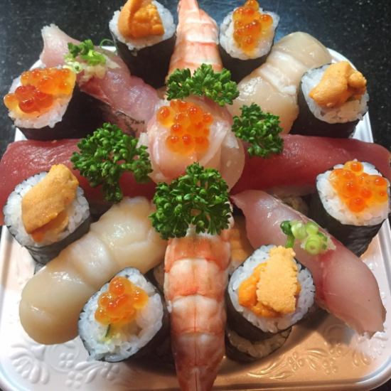 We make sushi cakes to celebrate important birthdays and anniversaries.