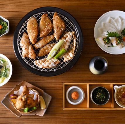 ●千駄ヶ谷 焼き福 浅野●【飲み放題付き】焼きふぐコース 全5品