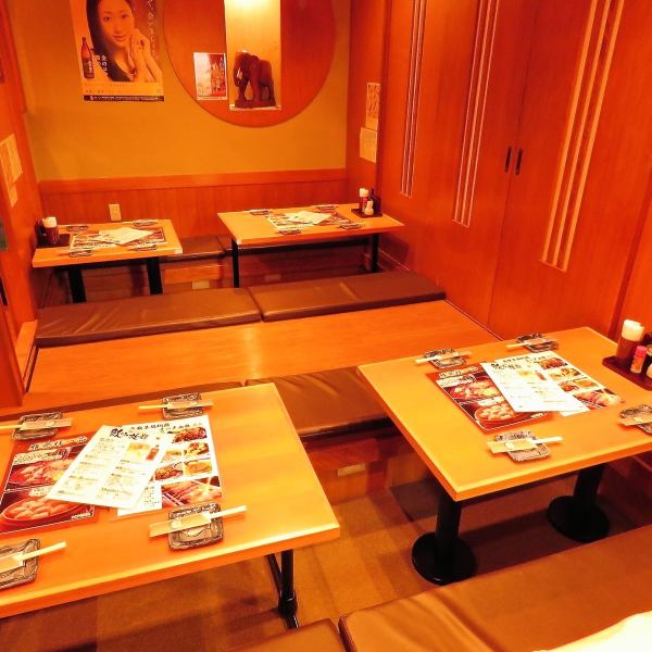 [Dig digging seat] Because the table interval is also vacant, you can enjoy spacious and relaxing meals ♪ ★ There are also private rooms and semi-private rooms! If you want to enjoy all-you-can-eat and all-you-can-drink at Nishikawaguchi Recommended! Please relish with overwhelming cost performance ♪