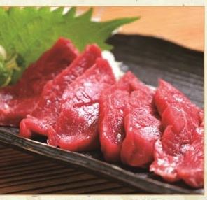 Horse sashimi lean
