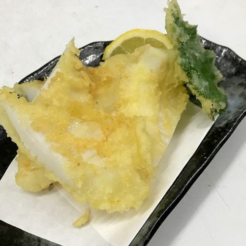 赤イカ天ぷら