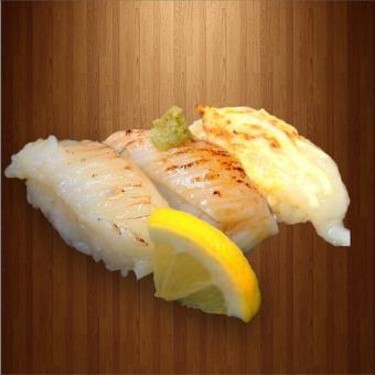 炙りエンガワ3貫