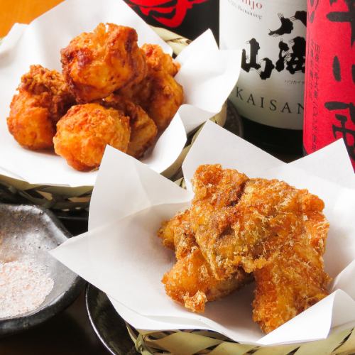 河豚（ふぐ）・鮟鱇（あんこう）唐揚げセット