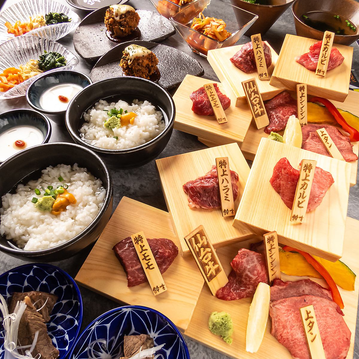 We also offer course menus starting from 6,000 yen that can be used for various occasions!