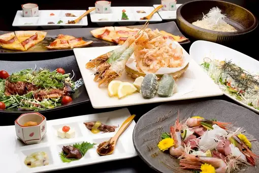 ◇含90分钟畅饮◇ 尽享“雅”套餐中的时令食材<秋季> / 6500日元