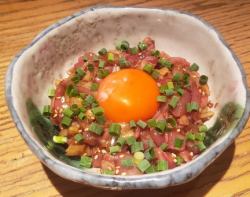 Chicken thigh yukhoe