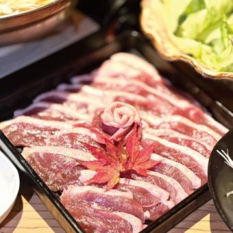 【季節ごとに旬の素材で変化する暖の創作しゃぶしゃぶコース】全6品お料理のみ