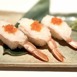 赤海老の握り寿司（3貫）