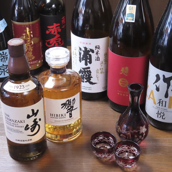 【厳選20種以上！】久保田・獺祭・黒龍など。店主が提案する日本酒と旬菜の極上ペアリング