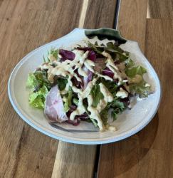Homemade ham salad with tuna sauce