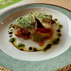 本日の焼き魚と季節のソース