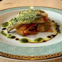 本日の焼き魚と季節のソース