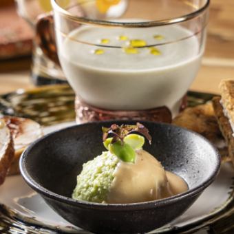 5000円アラカルト盛、コースオリジナル牛肉のロースト