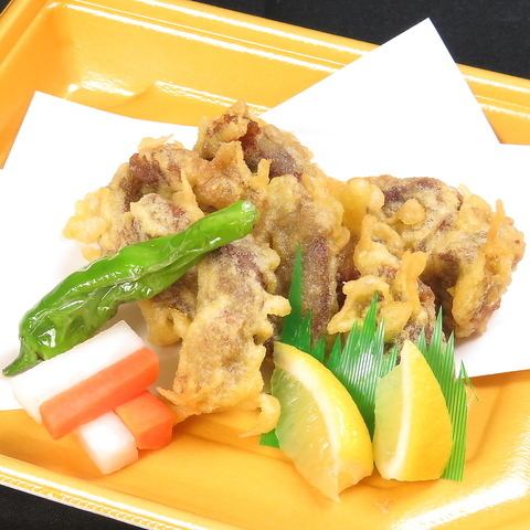 Beef tongue tempura