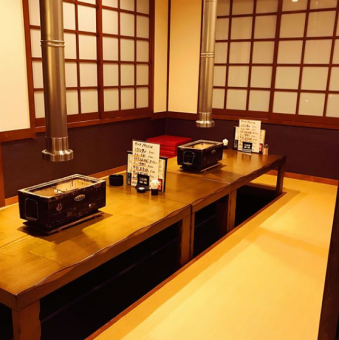 The tatami room, which is perfect for family gatherings and banquets, is a digging type.