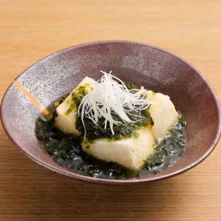 青のり揚げ出汁豆富