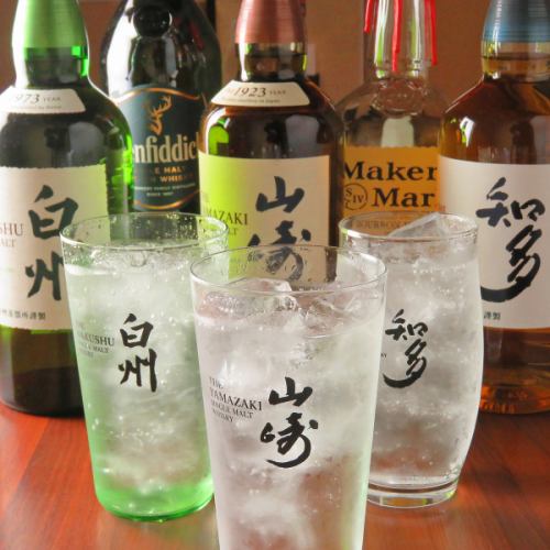 We are particular about highball whisky.