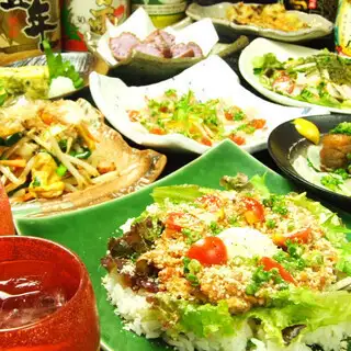 【飲み放題付】◇沖縄コース◇4950円(税込)※プレミアム飲み放題に変更する場合は5500円(税込)