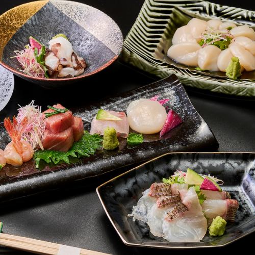 旬の鮮魚をお刺身で