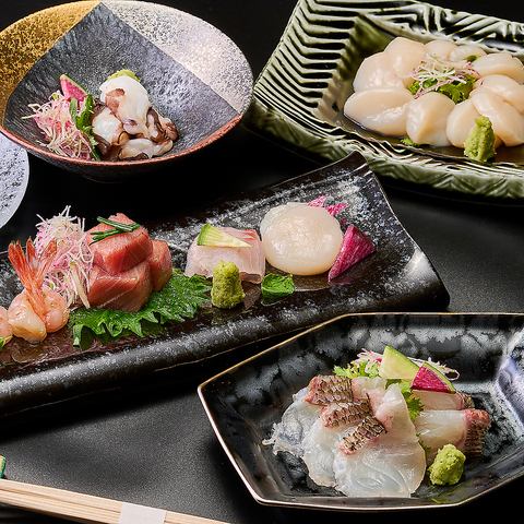 北陸の鮮魚をご堪能頂けます♪のど黒や蟹もご用意しております。