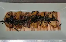 Grilled yam with butter