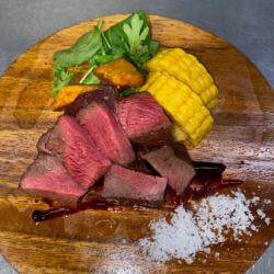 蝦夷鹿肉の炭火焼