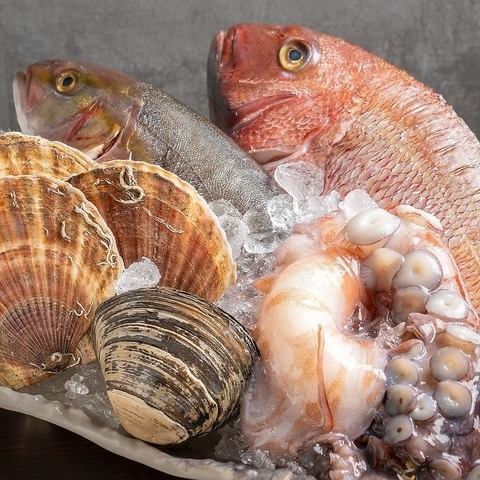 北海道礼文産のホッケや活北寄、厚岸産のししゃもなどご提供！