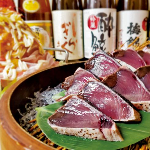 Tosa's specialty, grilled salted bonito with straw, is a superb product that is extremely fresh, with particular attention paid to the ingredients used.