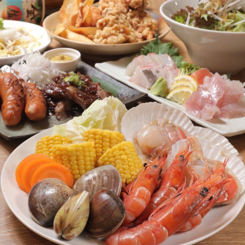 [横川站]当日OK!可以品尝海鲜、生鱼片、广岛特产、日本酒的海鲜居酒屋